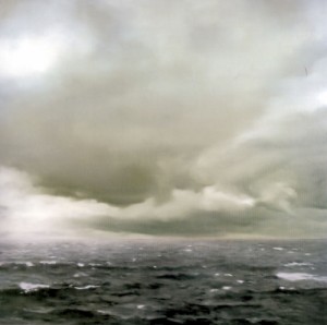 Oil richter, gerhard Painting - Seascape (Cloudy)  1969 by Richter, Gerhard