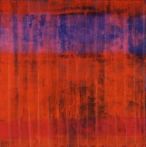 Oil red Painting - Wand Wall 1994 by Richter, Gerhard