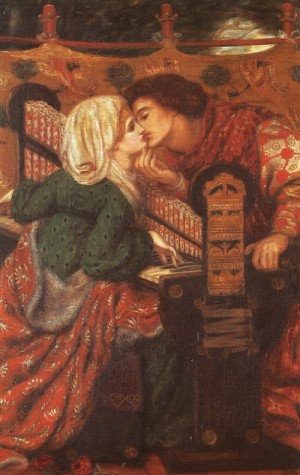 Oil Painting - King Rene's Honeymoon, by Rossetti, Dante Gabriel