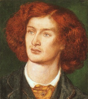 Oil portrait Painting - Portrait of Algernon Swinburne, 1861 by Rossetti, Dante Gabriel