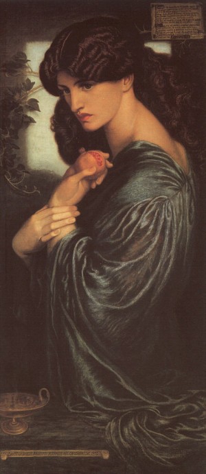 Oil rossetti, dante gabriel Painting - Proserpine, 1874,  Tate Gallery in London by Rossetti, Dante Gabriel