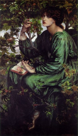 Oil rossetti, dante gabriel Painting - The Day Dream  1880 by Rossetti, Dante Gabriel