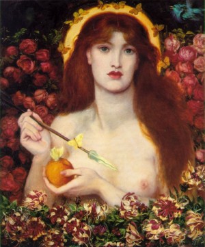 Oil rossetti, dante gabriel Painting - Venus Verticordia  1864-68 by Rossetti, Dante Gabriel