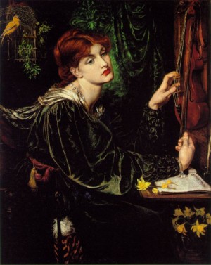 Oil rossetti, dante gabriel Painting - Veronica Veronese  1872 by Rossetti, Dante Gabriel
