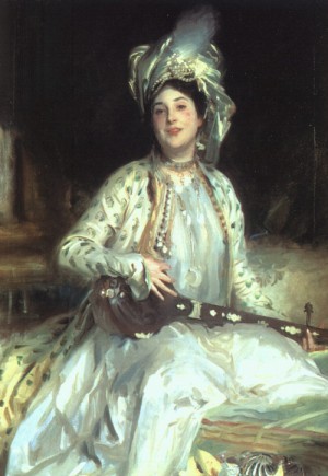Oil sargent, john singer Painting - Almina, Daughter of Asher Wertheimer, 1908 by Sargent, John Singer
