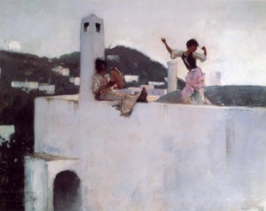 Oil sargent, john singer Painting - Capri by Sargent, John Singer