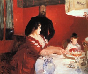 Oil sargent, john singer Painting - Fete Familiale (The Birthday Party), 1887 by Sargent, John Singer