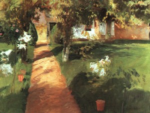 Oil garden Painting - Millet's Garden, 1886 by Sargent, John Singer
