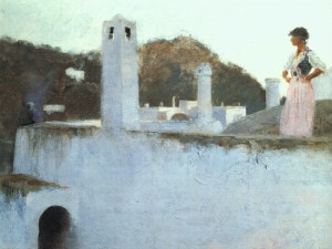 Oil sargent, john singer Painting - View of Capri, 1878 by Sargent, John Singer