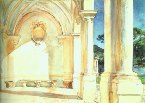 Oil houses Painting - Villa Falconieri, 1910 by Sargent, John Singer