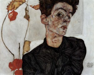 Oil portrait Painting - Egon Schiele, Self-portrait, 1912 by Schiele, Egon