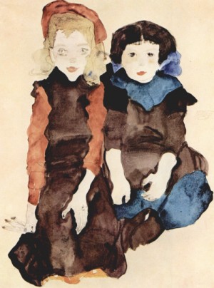 Oil people Painting - Madchen, 1911 by Schiele, Egon