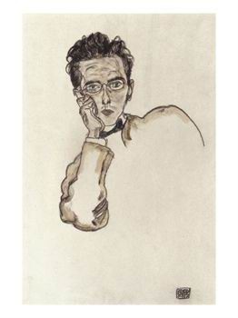 Oil Portrait Painting - Portrait of the Art Dealer, Paul Wengraf by Schiele, Egon