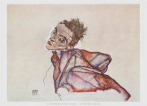 Oil Portrait Painting - Self-Portrait, 1915 by Schiele, Egon