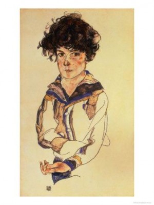 Oil schiele, egon Painting - Young Boy, 1918 by Schiele, Egon
