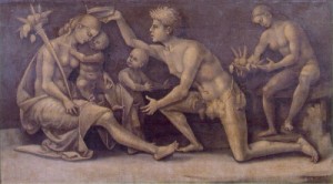  Photograph - Allegory of Fecundity and Abundance  c.1500 by Signorelli, Luca