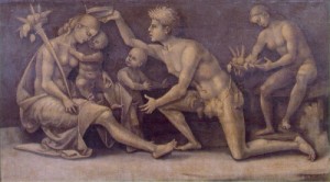 Oil fantasy and mythology Painting - Allegory of Fecundity and Abundance  c.1500 by Signorelli, Luca