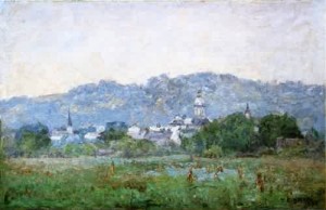 Oil steele, theodore clement Painting - Brookville 1898 by Steele, Theodore Clement
