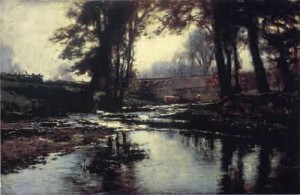 Oil steele, theodore clement Painting - Pleasant Run 1887 by Steele, Theodore Clement