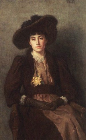 Oil portrait Painting - Portrait of Daisy, 1892 by Steele, Theodore Clement