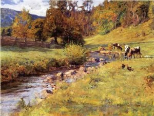Oil steele, theodore clement Painting - Tennessee Scene 1899 by Steele, Theodore Clement
