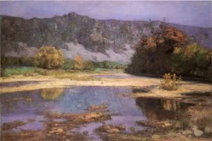 Oil steele, theodore clement Painting - The Muscatatuck 1898 by Steele, Theodore Clement