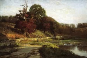 Oil steele, theodore clement Painting - The Oaks of Vernon 1887 by Steele, Theodore Clement