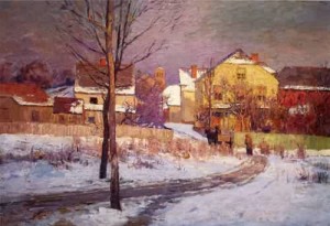 Oil steele, theodore clement Painting - Tinker Place 1891 by Steele, Theodore Clement