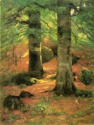 Oil steele, theodore clement Painting - Vernon Beeches 1892 by Steele, Theodore Clement