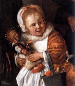 Oil steen, jan Painting - The Feast of St. Nicholas (detail) 1665-68 by Steen, Jan