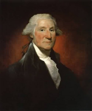 Oil portrait Painting - George Washington The Vaughan Portrait 1795 by Stuart, Gilbert Charles