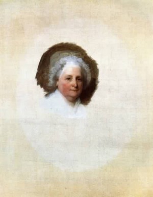 Oil portrait Painting - Martha Washington The Athenaeum Portrait 1796 by Stuart, Gilbert Charles