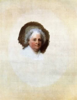 Oil Portrait Painting - Martha Washington The Athenaeum Portrait 1796 by Stuart, Gilbert Charles