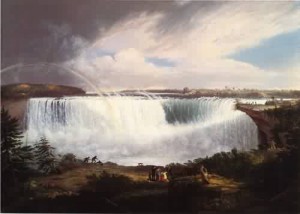 Oil stuart, gilbert charles Painting - The Great Horseshoe Fall Niagara 1820 by Stuart, Gilbert Charles