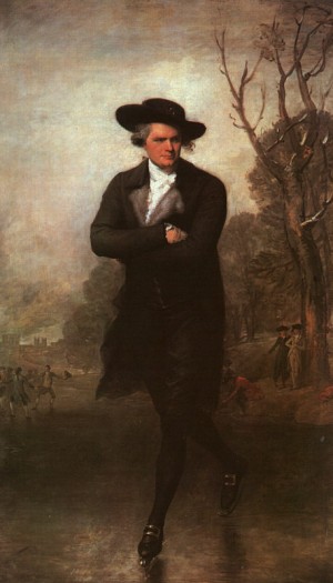 Oil portrait Painting - The Skater (Portrait of William Grant), 1782 by Stuart, Gilbert Charles