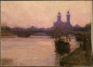 Oil the Painting - The Seine 1902 by Tanner, Henry Ossawa