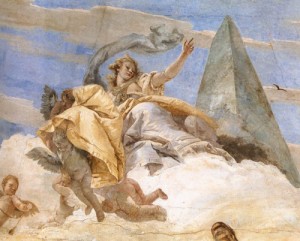 Oil fantasy and mythology Painting - Bellerophon on Pegasus (detail)     1746-47 by Tiepolo, Giovanni Battista