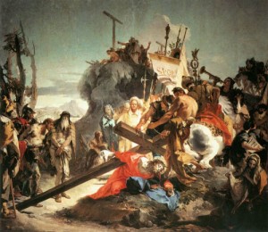 Oil tiepolo, giovanni battista Painting - Christ Carrying the Cross     1737-38 by Tiepolo, Giovanni Battista