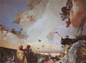 Oil fantasy and mythology Painting - Glory of Spain (detail)     1762-66 by Tiepolo, Giovanni Battista