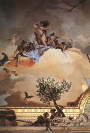 Oil tiepolo, giovanni battista Painting - Glory of Spain (detail)     1762-66 by Tiepolo, Giovanni Battista