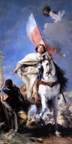 Oil fantasy and mythology Painting - St James the Greater Conquering the Moors     1749-50 by Tiepolo, Giovanni Battista