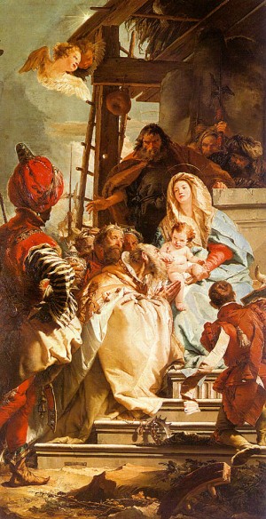 Oil fantasy and mythology Painting - The Adoration of the Magi, 1753 by Tiepolo, Giovanni Battista