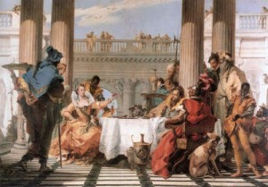 Oil fantasy and mythology Painting - The Banquet of Cleopatra     1743-44 by Tiepolo, Giovanni Battista