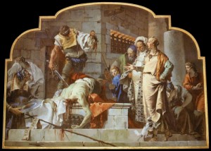 Oil fantasy and mythology Painting - The Beheading of John the Baptist    1732-33 by Tiepolo, Giovanni Battista
