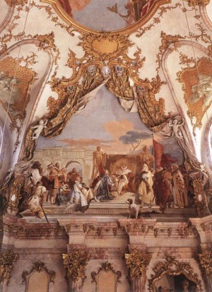 Oil tiepolo, giovanni battista Painting - The Investiture of Herold as Duke of Franconia    1751 by Tiepolo, Giovanni Battista