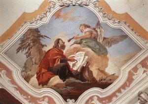Oil fantasy and mythology Painting - The Prophet Isaiah    1726-29 by Tiepolo, Giovanni Battista