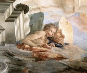 Oil tiepolo, giovanni battista Painting - The Wind (detail)    1746-47 by Tiepolo, Giovanni Battista