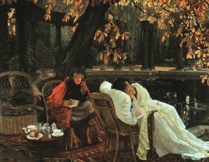 Oil tissot, james Painting - A Convalescent, 1876 by Tissot, James