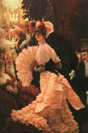 Oil tissot, james Painting - L'Ambitiuse (The Political Lady), 1883-85 by Tissot, James