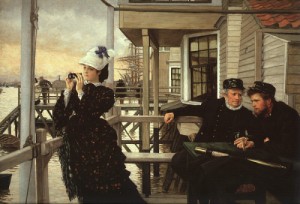 Oil tissot, james Painting - The Captain's Daughter, 1873 by Tissot, James